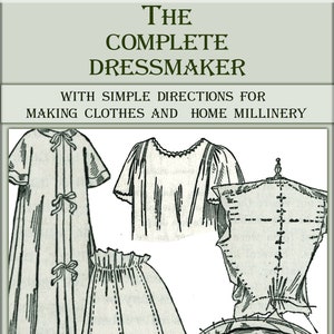 Vintage dressmaking guide book,making clothes and millinery,sewing manual