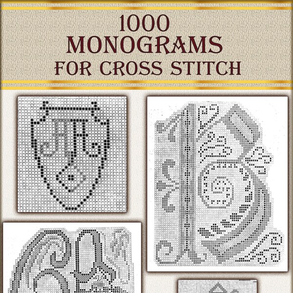 Cross With Monogram - Etsy