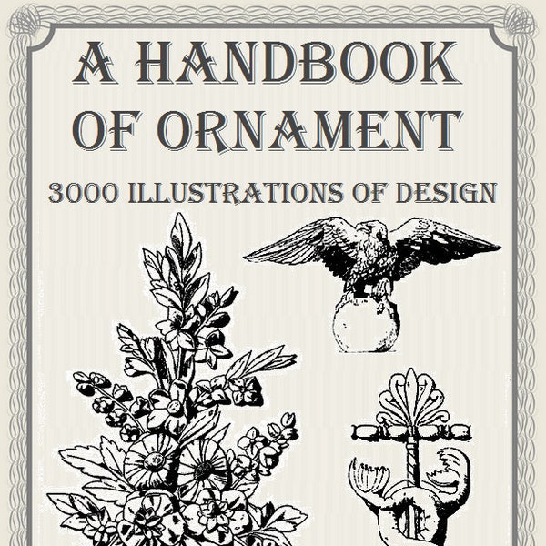 Decorative designs elements,ornamental art,A handbook of ornament