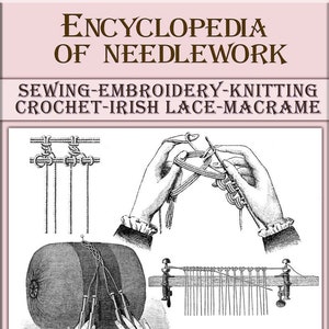 Vintage needlework,Instructions How To, Linen embroidery-Knitting-Crochet-Tatting-Macrame- Filet lace-Needlemade laces