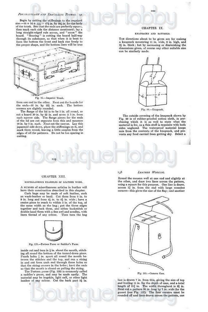 Leather Work Book Patternhow to Make Leather Goods Guide Book Etsy