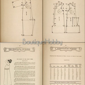 Patrón de costura de ropa interior de lencería vintage victoriana, camisones de corsé, 59 diseños de patrones imagen 5