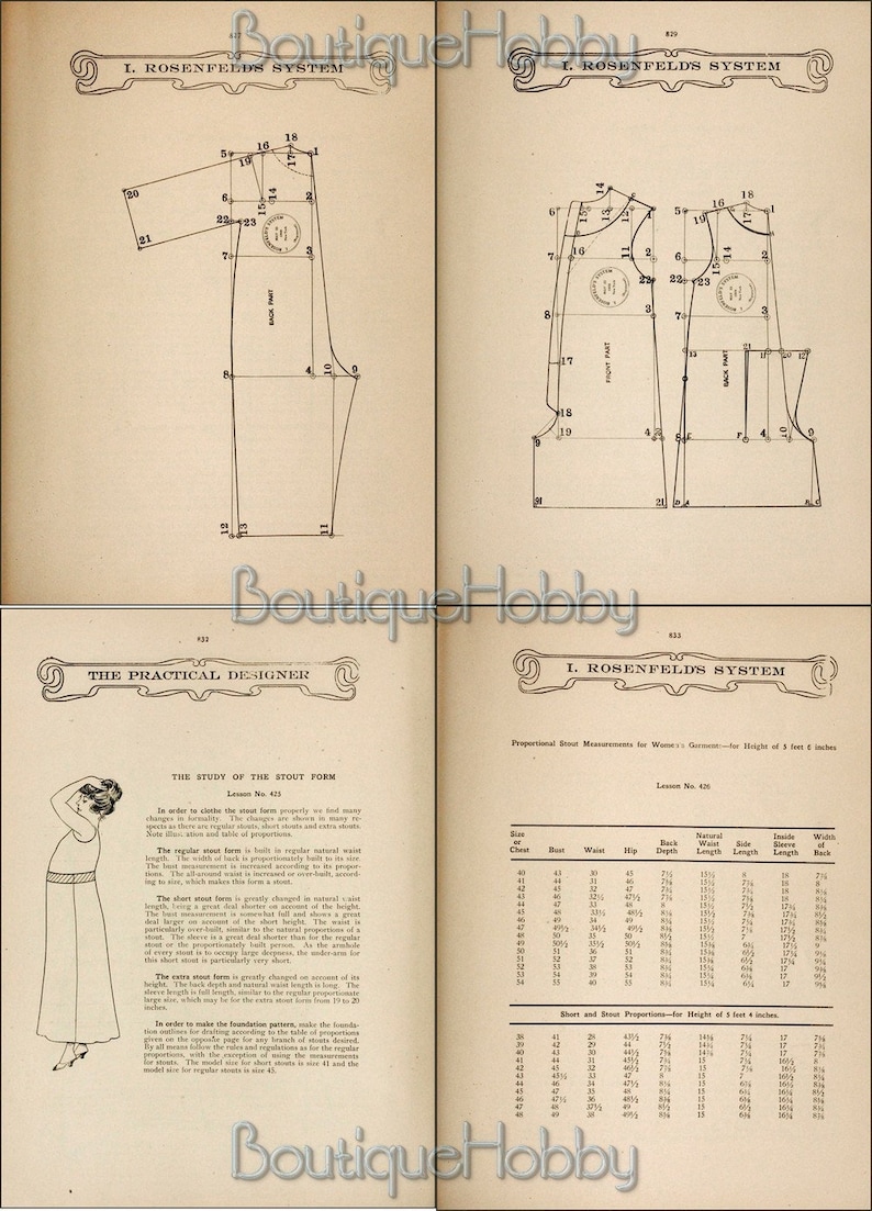 Patrón de costura de ropa interior de lencería vintage victoriana, camisones de corsé, 59 diseños de patrones imagen 5
