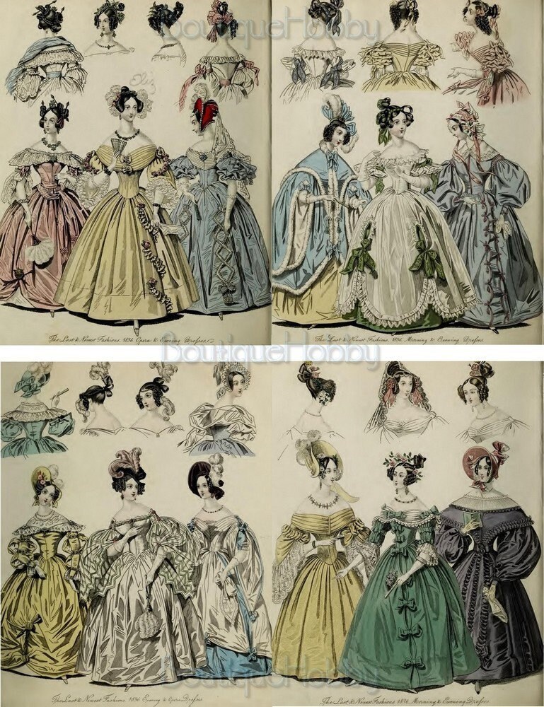 Vintage Victorian Fashions Catalog,antique Dress Design,rare Book