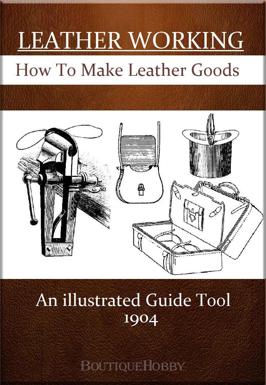 Leather Work Book Patternhow to Make Leather Goods Guide Book Etsy