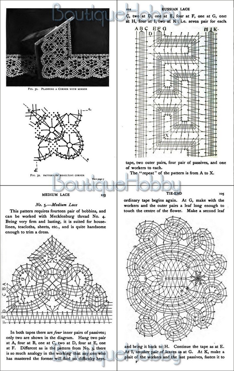 How To Make Bobbin Lace, hand made pillow lace,lace earrings,needlework book image 5