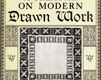 Vintage Drawn work,embroidery Designs book,needlework patterns