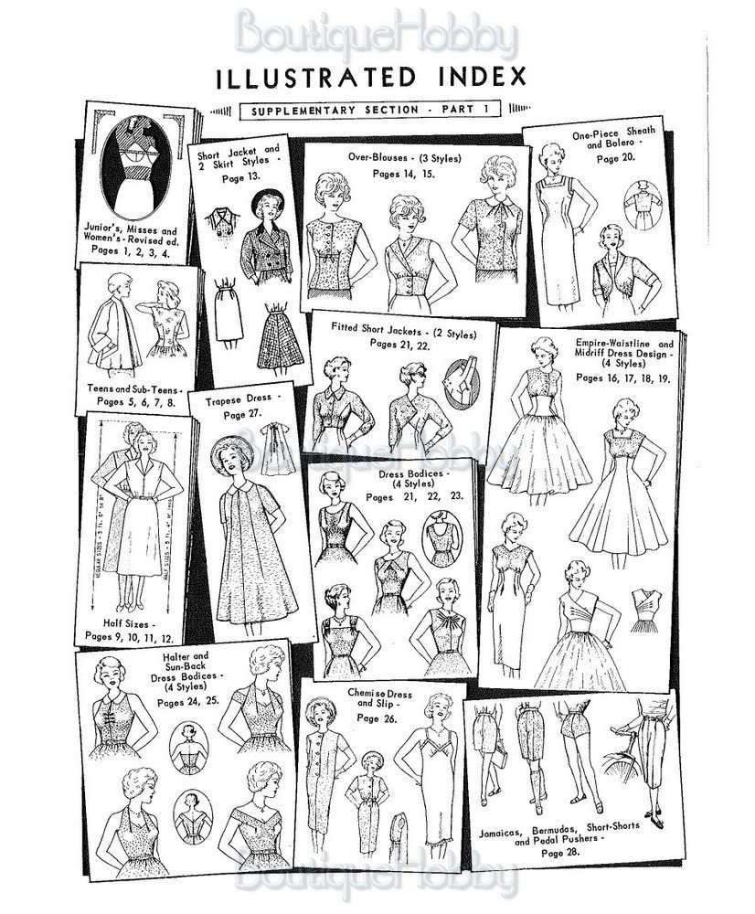 Vintage Sewing Patterns for Women 1960ssewing Guide 45 Dress Etsy
