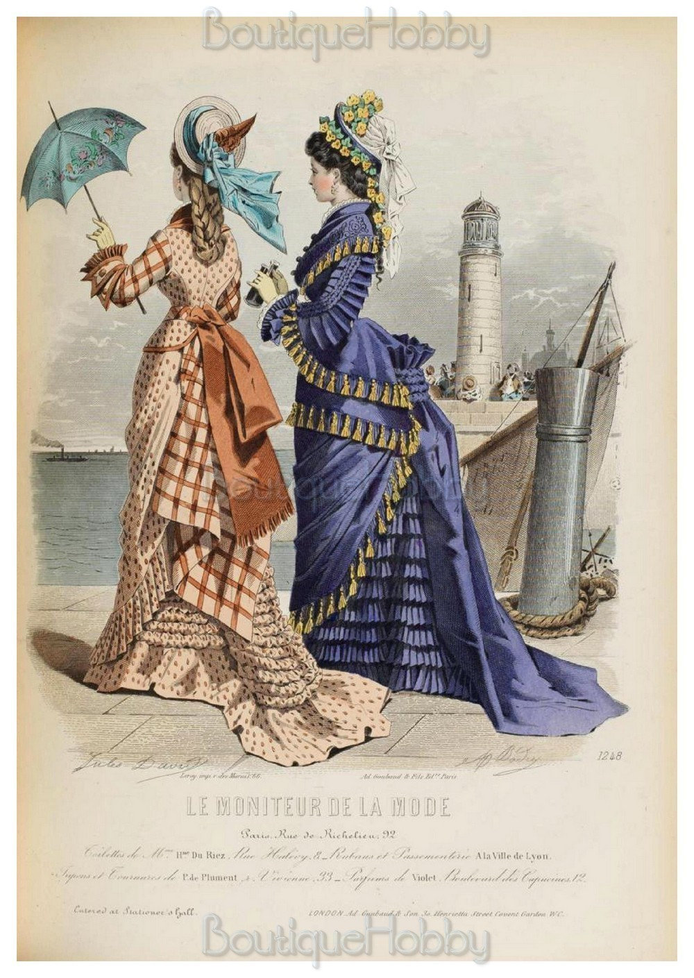 Victorian Fashion Book: 1872-1875 Antique Dress Designs (PDF