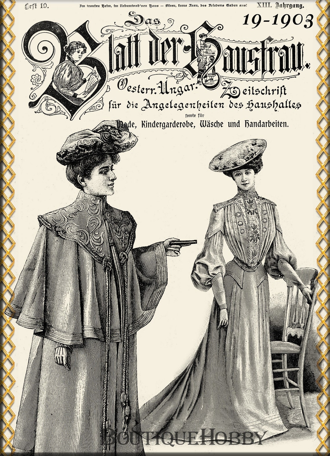 German Sewing Patternsedwardian Dresspdf Sewing Patterns Etsy