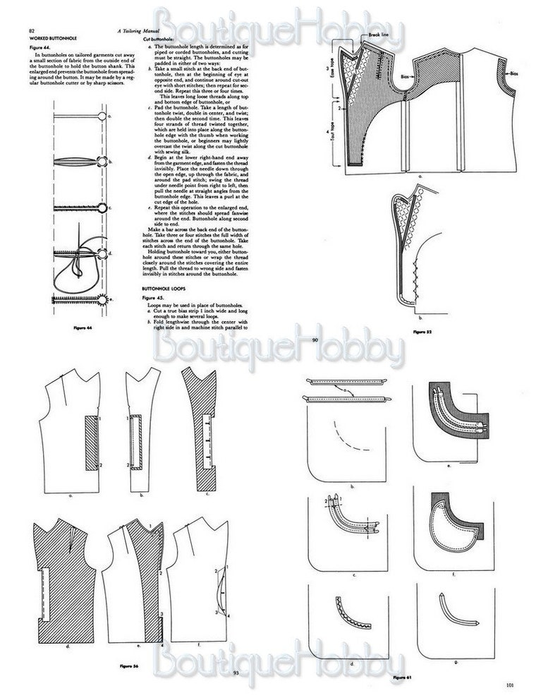 Rare Tailoring Sewing Manual Bookvintage Dressmakingretro | Etsy