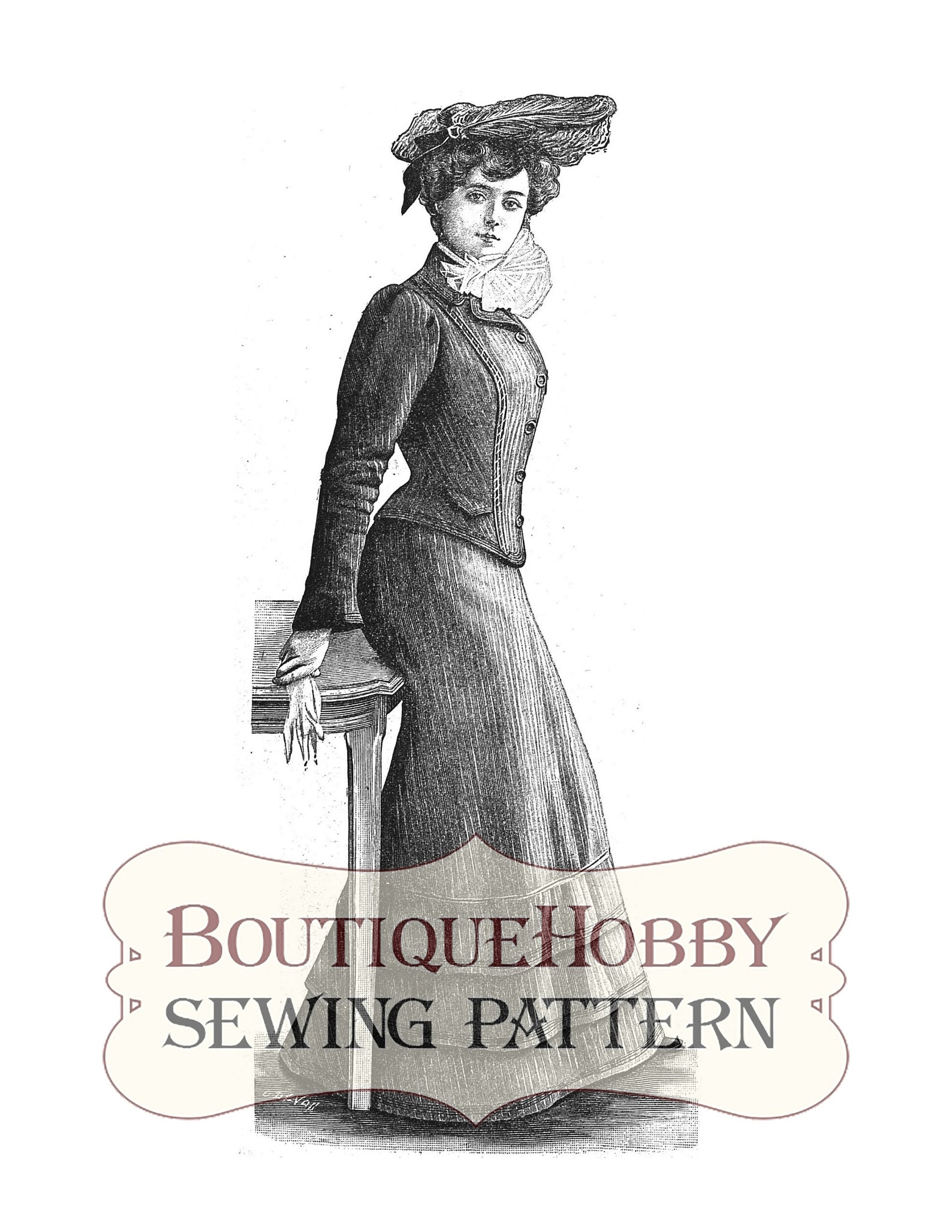 German Sewing Patternsedwardian Dresspdf Sewing Patterns Etsy