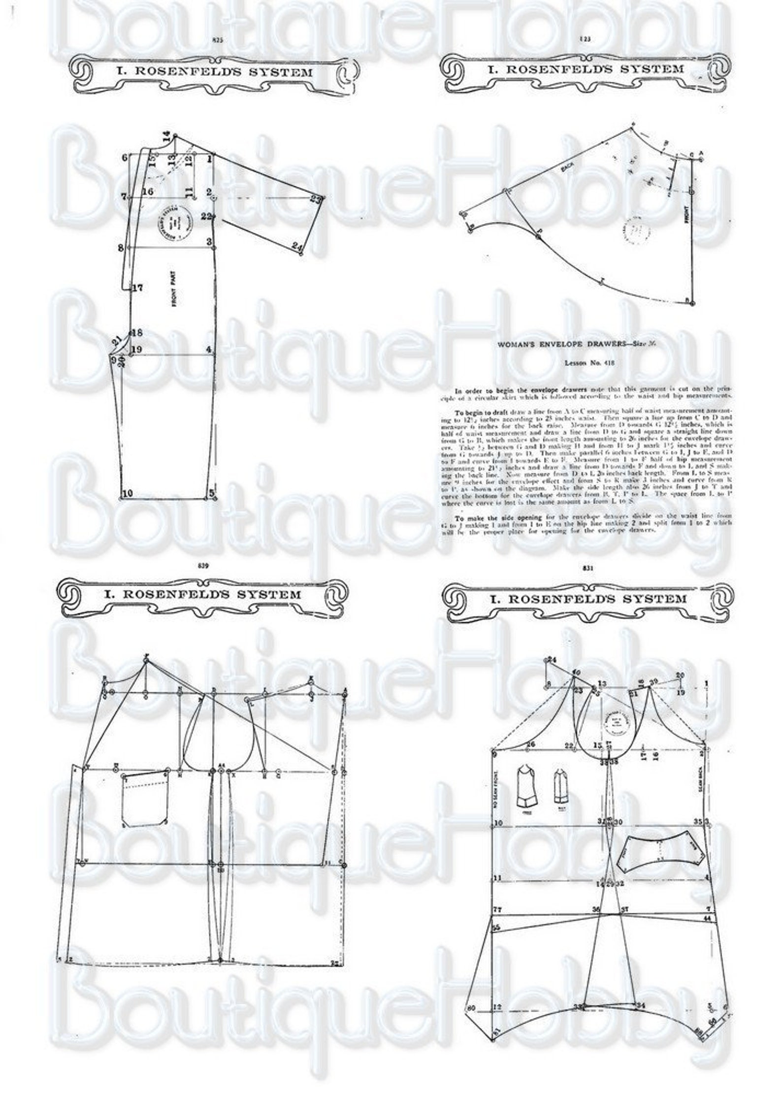 Victorian Vintage lingerie Underwear sewing pattern Corset | Etsy