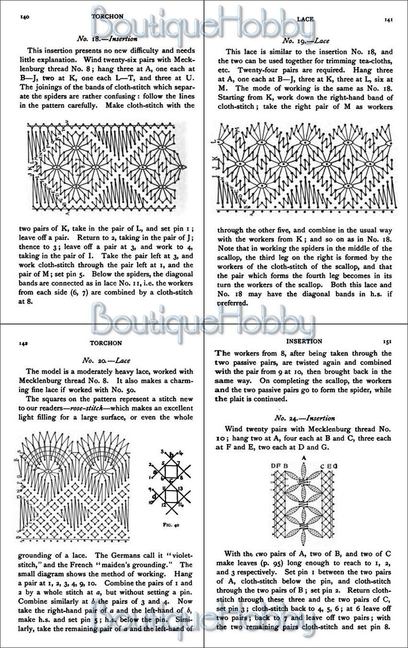 How To Make Bobbin Lace, hand made pillow lace,lace earrings,needlework book image 7