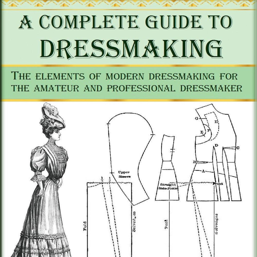 Vintage Dressmaking Guide: Retro Victorian Dress Pattern (PDF Pattern ...