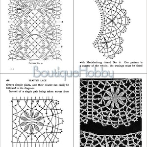 How To Make Bobbin Lace, hand made pillow lace,lace earrings,needlework book image 9