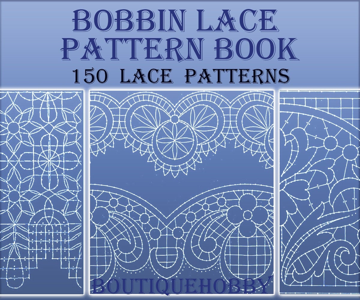 Bobbin Hand Made Lace Patterns,needlework Design,150 Printable Patterns Pdf Instant Download - Etsy