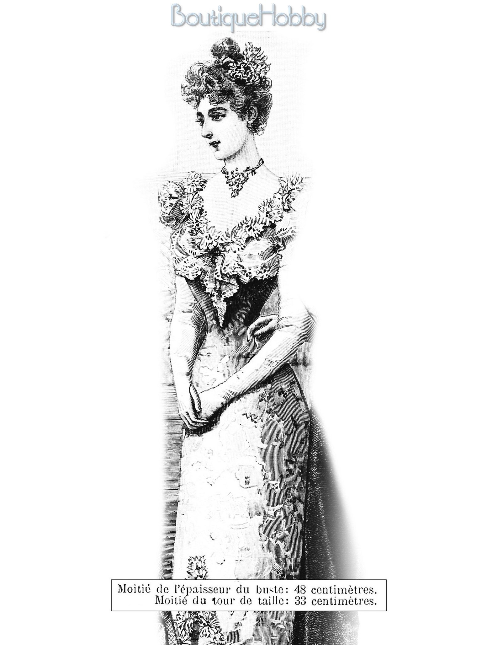 French Sewing Patternsvictorian Dresspdf Sewing Pattern La Etsy