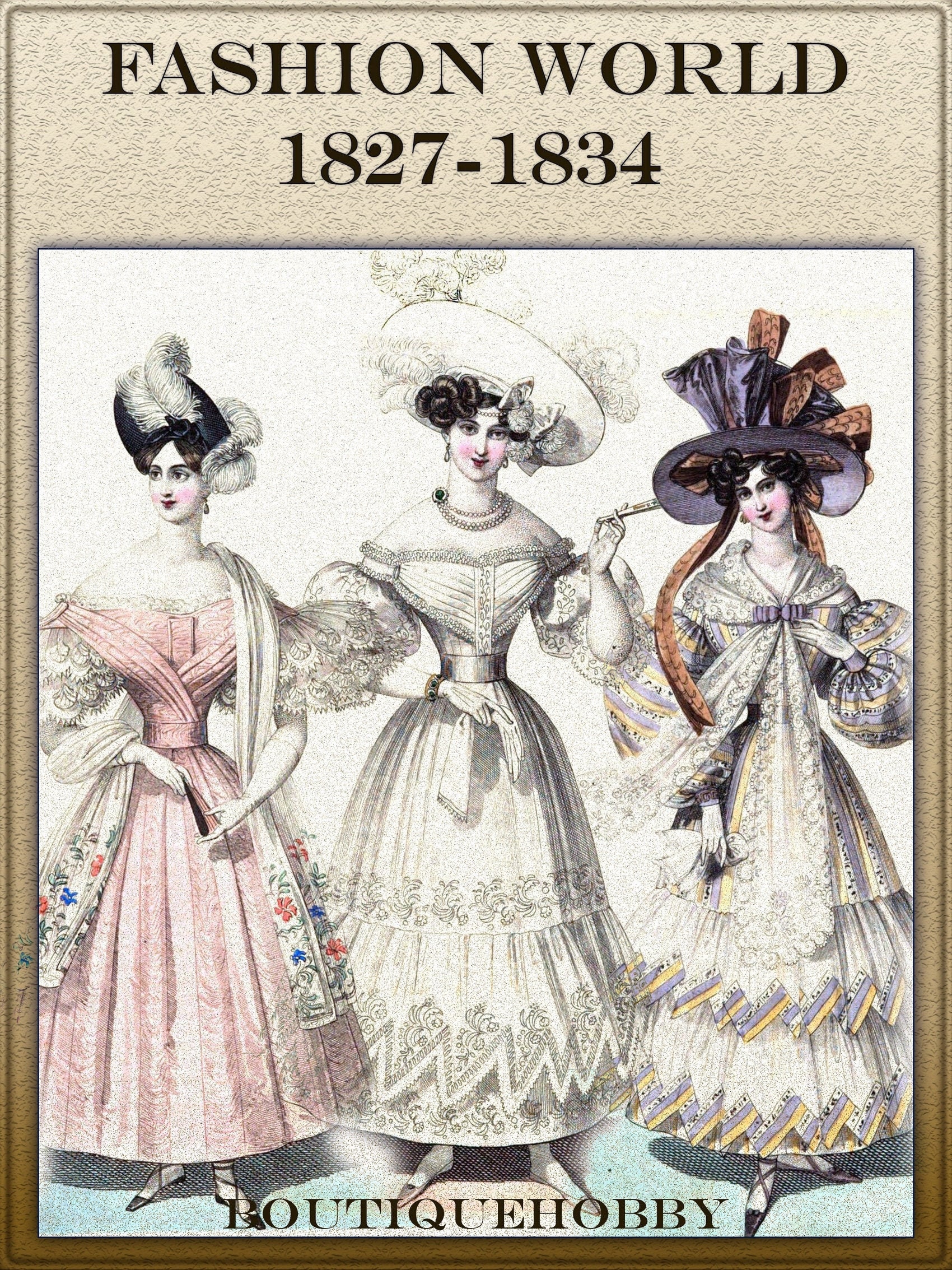 Victorian Clothing Fashions Catalog,illustration Vintage Dresses,dress  Design 1827-1834 - Etsy