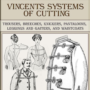 Vintage clothing patterns,Tailoring clothes Pattern design,garment sewing,Vincent&#39;s systems of cutting