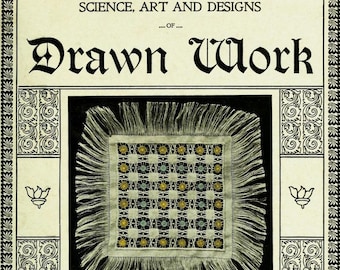 Vintage Drawn work,embroidery Designs book,needlework patterns