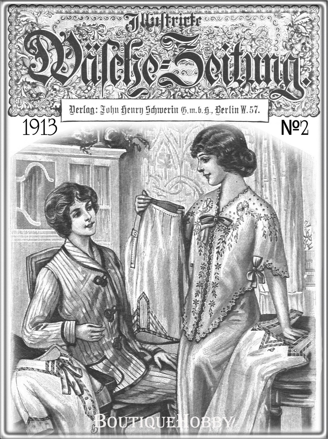 Underwear Sewing Pattern 1913GERMAN EDITION Österr. Etsy