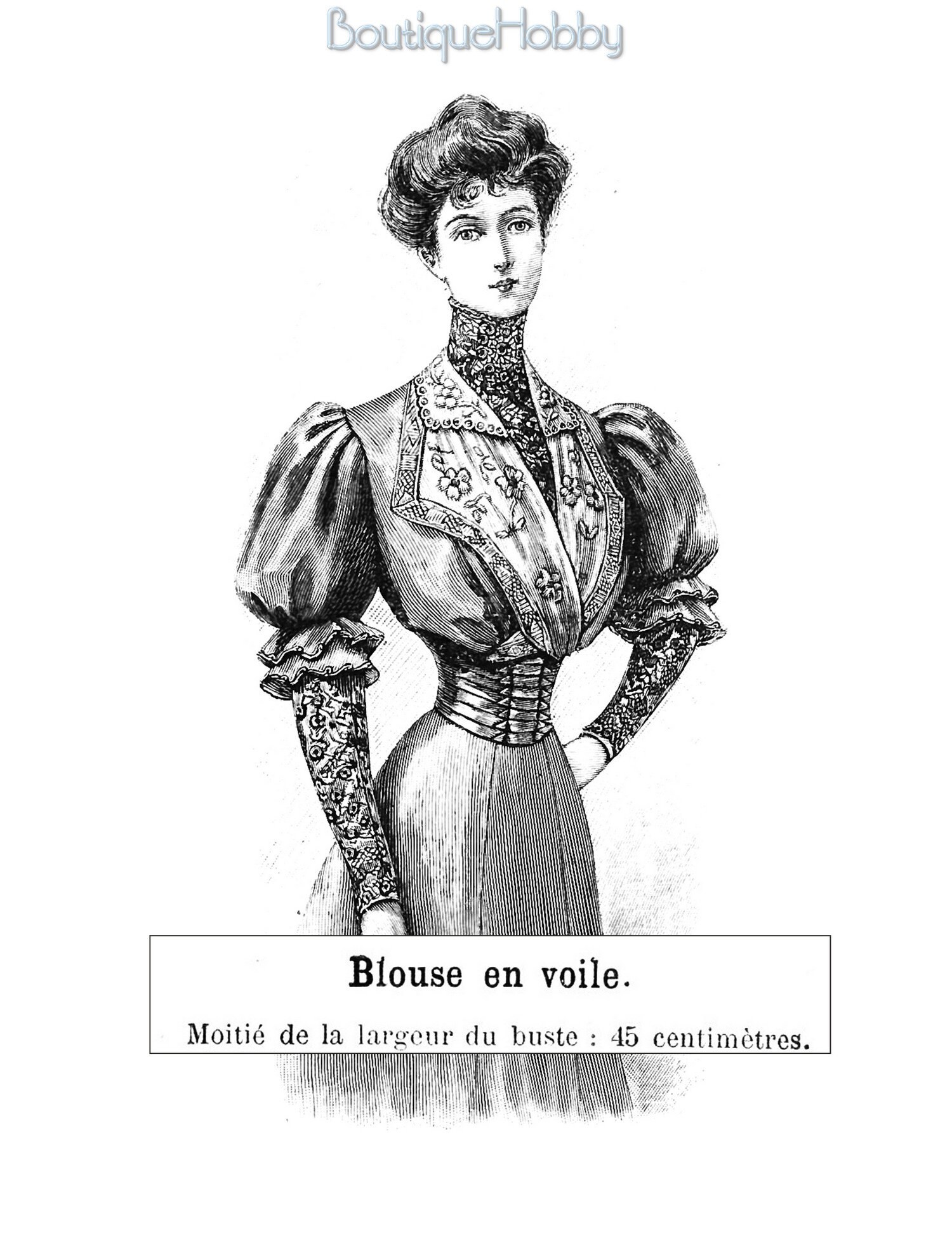 French Sewing Patternsvictorian Dresspdf Sewing Patterns Etsy