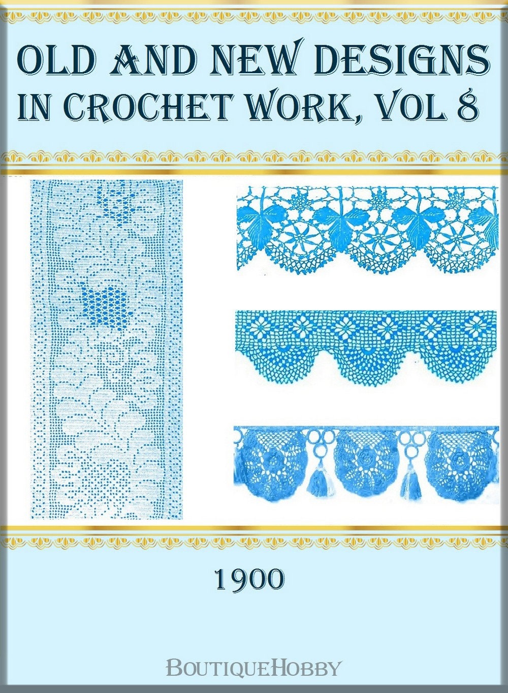 Vintage Crochet Lace Edging Patterns Bookscollection of 2 Etsy