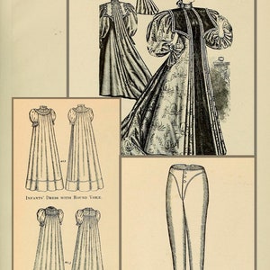 Victorian dress sewing pattern book,retro historical costume patterns image 6