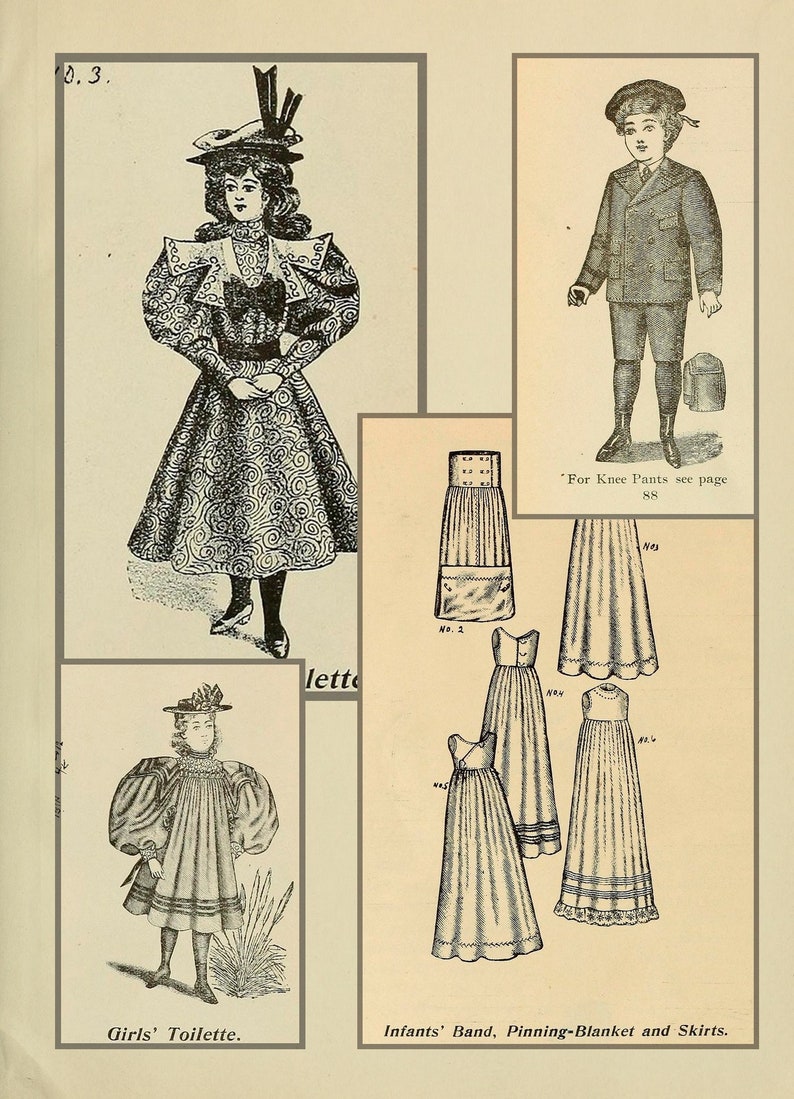 Victorian dress sewing pattern book,retro historical costume patterns image 7