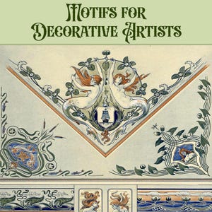 Motives for decorative artists,plant designs,PDF Instant Download