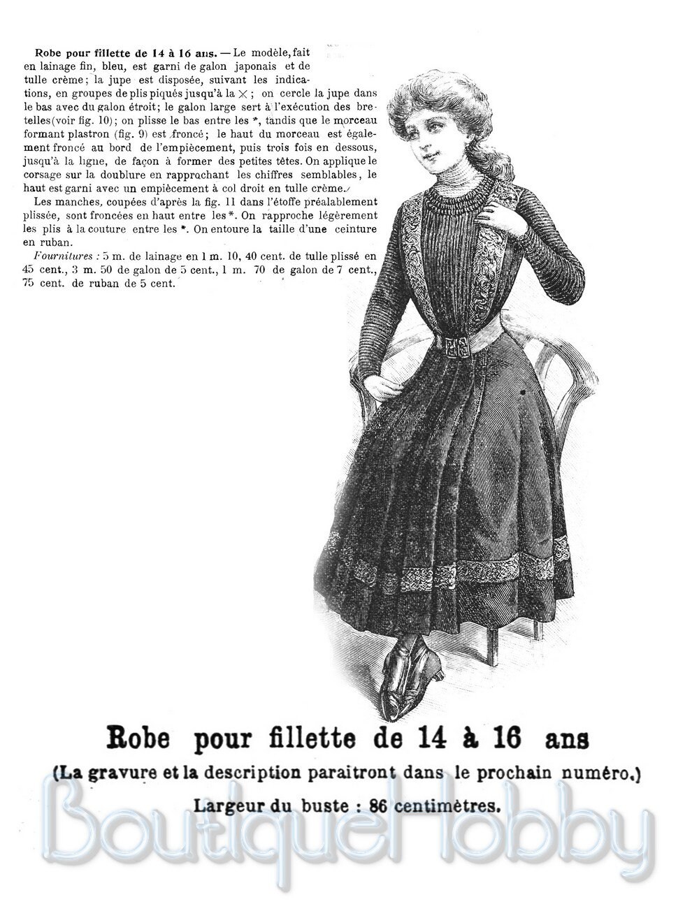 French Sewing Patternsedwardian Dressla Mode Illustrée Etsy