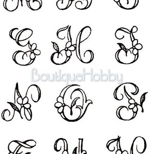 25 Victorian Alphabet Embroidery Designs-2embroidery - Etsy