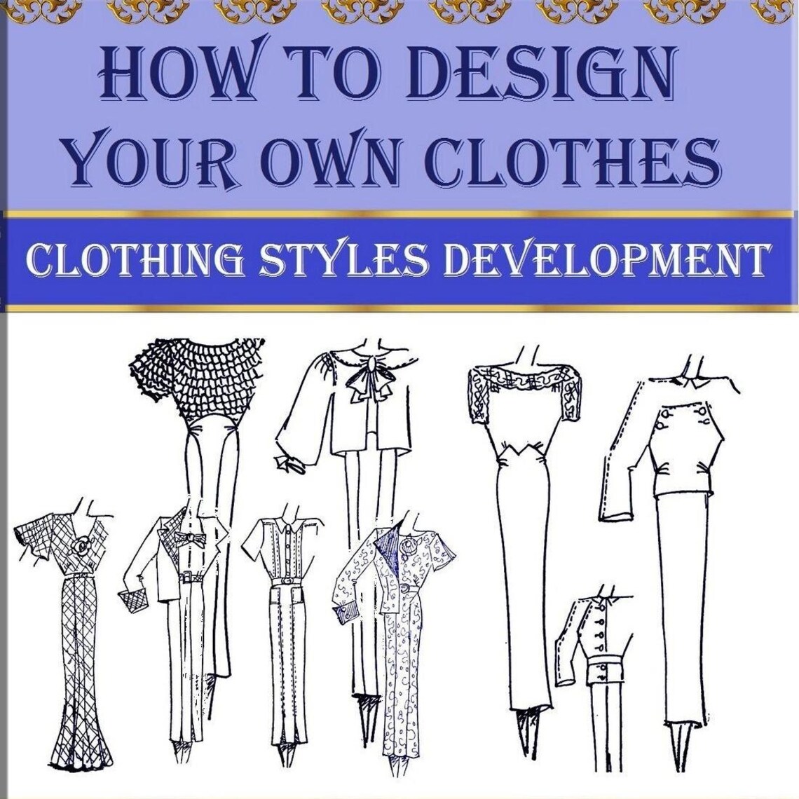 How to Made Design Your Own, Clothes Design Pdf Ebook,rare Books - Etsy
