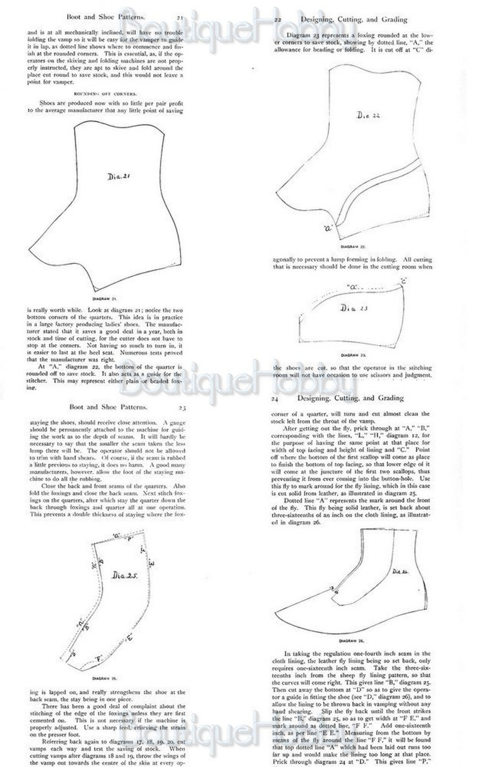 How to Make Hand Made Shoesvintage Shoe Sewing Pattern Book | Etsy