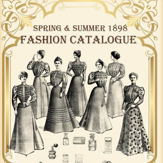 Vintage Catalog,victorian Fashion Book,1898 New York Fashion