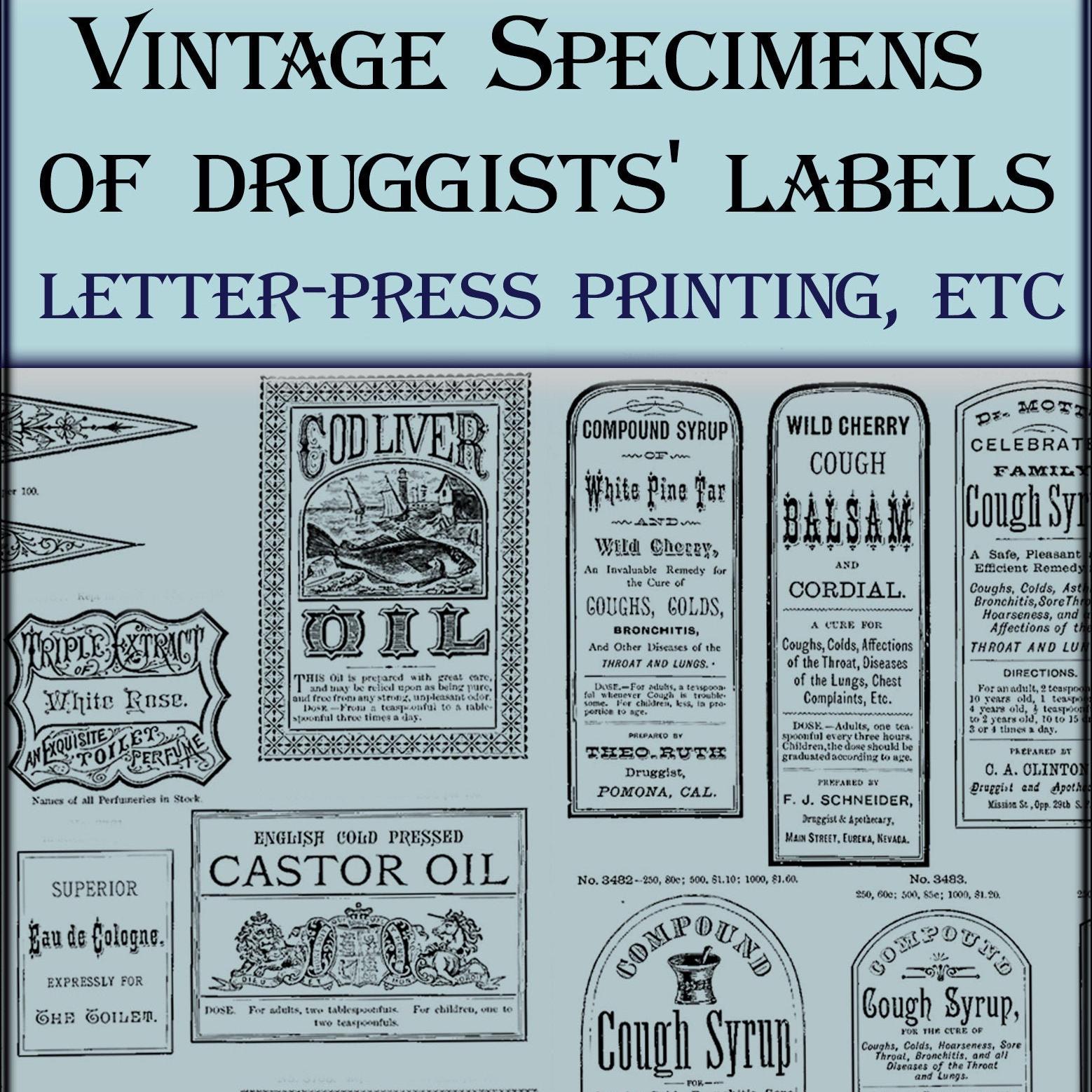 Vintage Prescription Labels - Etsy