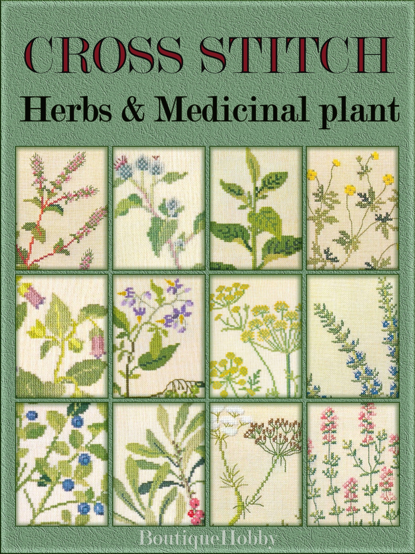 Cross stitch pattern Herbs plants book patterns PDF cross Etsy