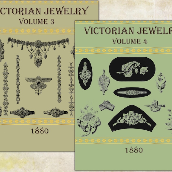 Victorian antique jewelry design,Jewellery Pattern Book-2