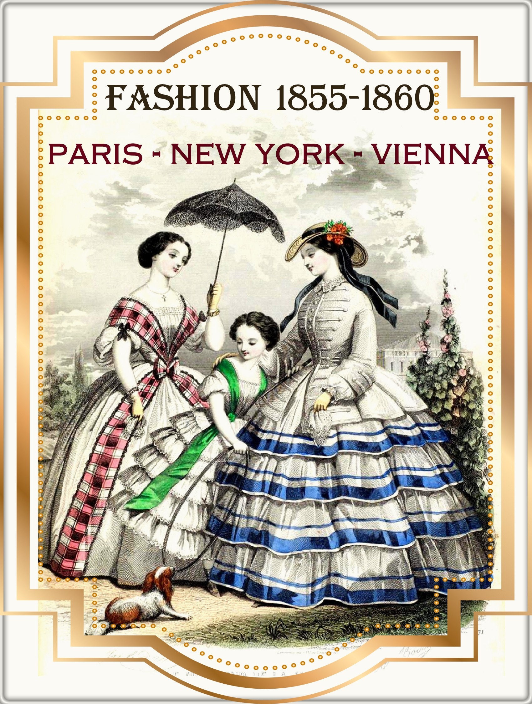 想像を超えての Vintage Victorian Fashion Catalog Dress Designs,antique Rare アート・デザイン・音楽