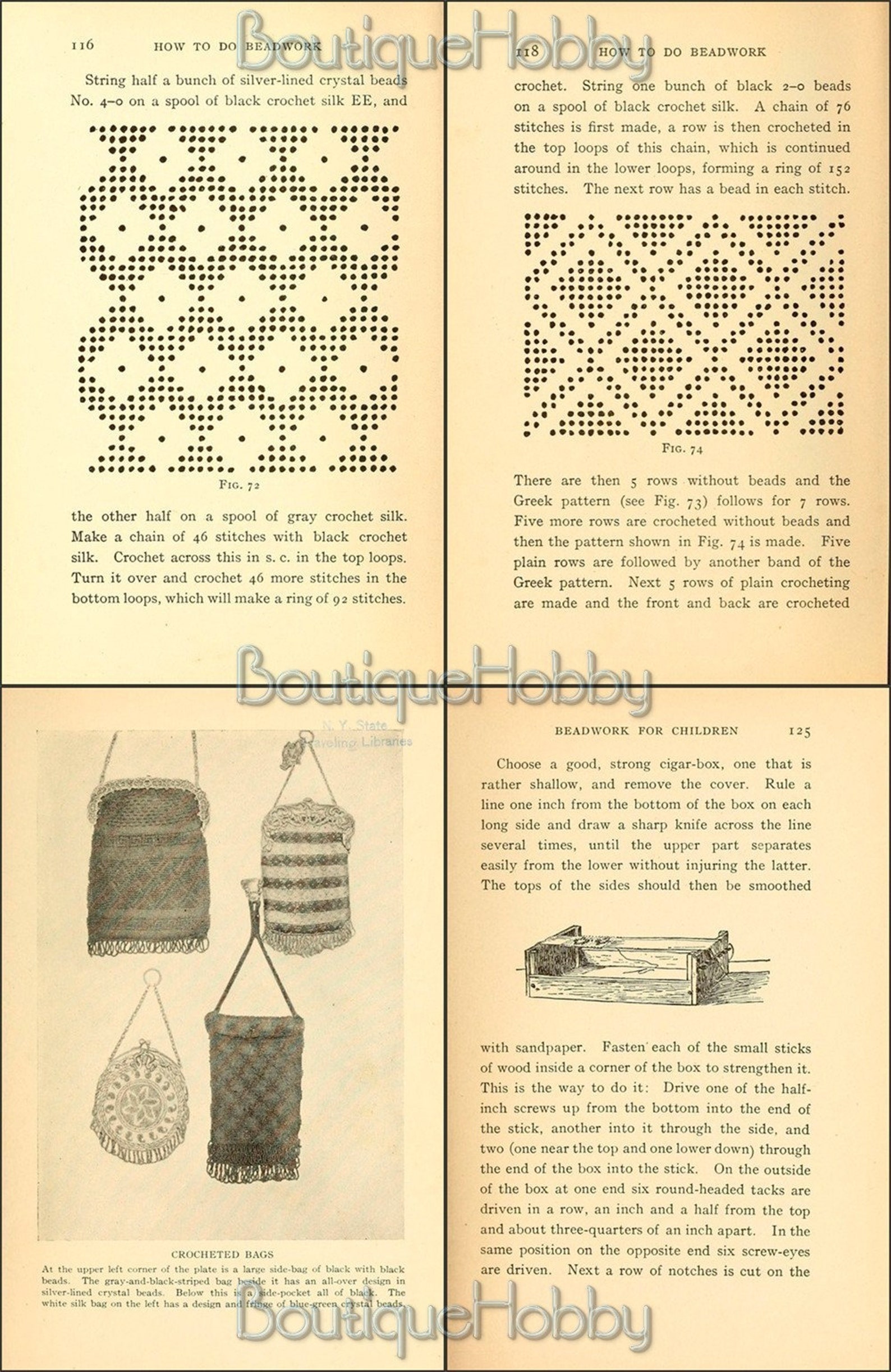 How to Do Beadwork Patternsbead Illustrated Tutorial Etsy