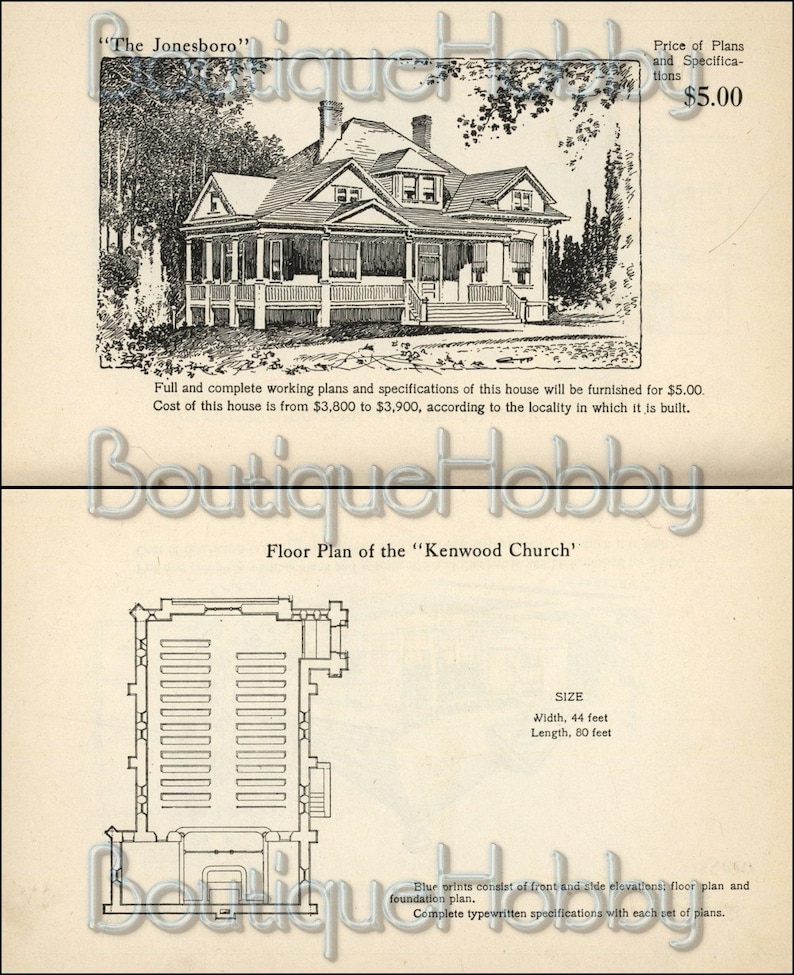 150 Victorian house diy plans,American homes perspective views and floor plans image 6