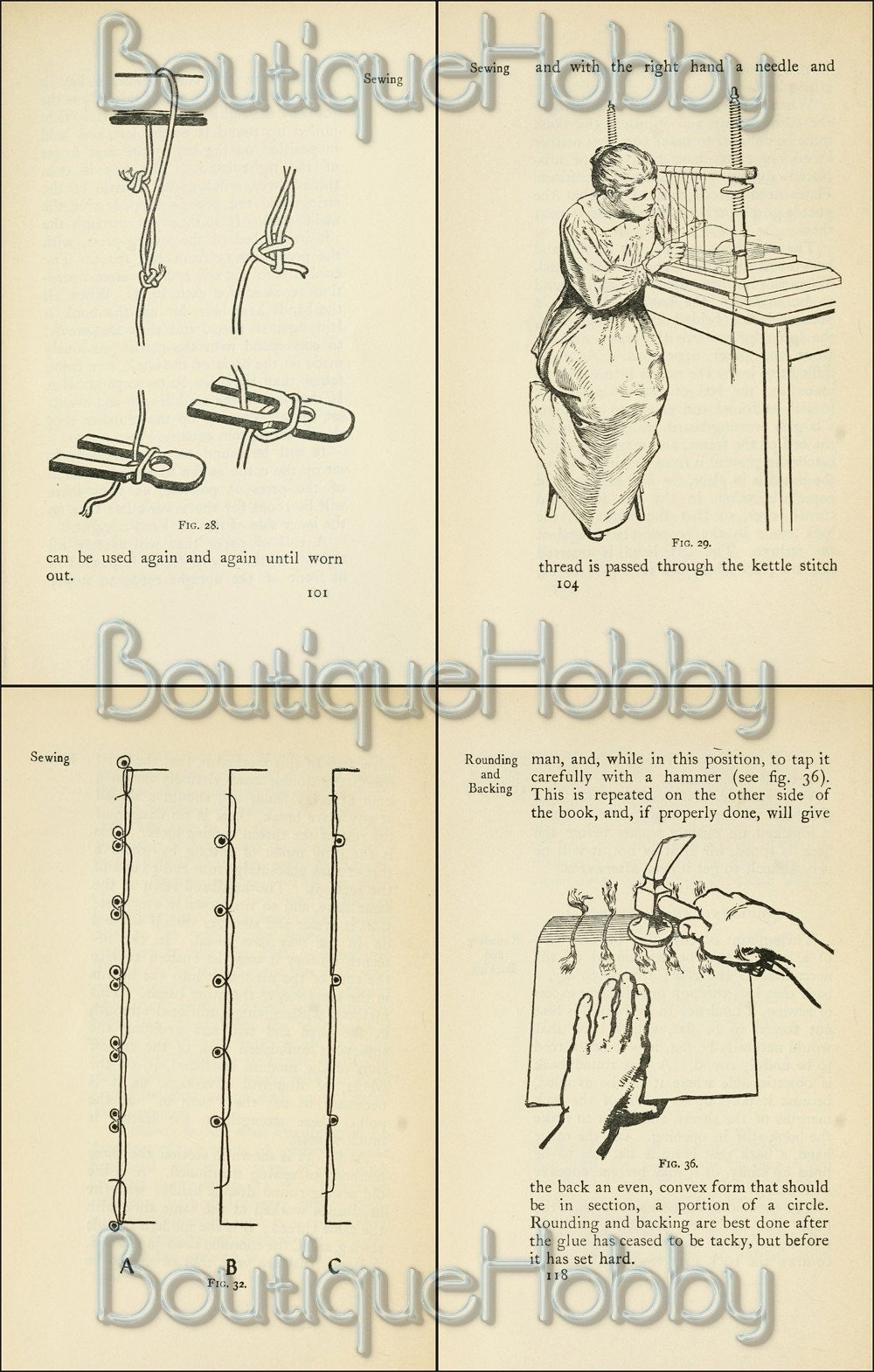 Bookbinding Tutorial: DIY Book Making Guide (PDF Download) - Etsy