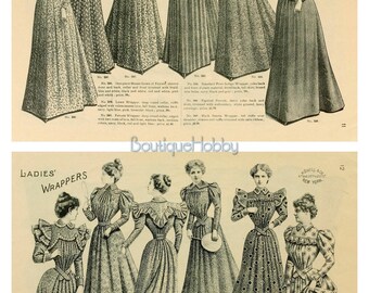 Vintage Catalog,victorian Fashion Book,1898 New York Fashion