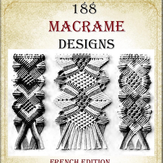 Livre de motifs en macramé vintage : forme fibreuse et fantaisie opus 3 ( livre - France