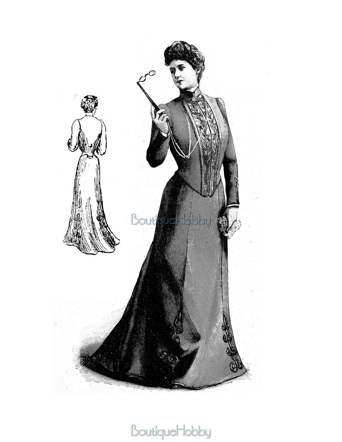 German Sewing Patternsedwardian Dresspdf Sewing Patterns Etsy