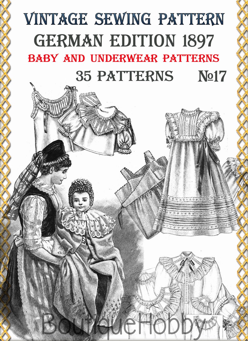 Victorian Underwear Pdf German Sewing Patternsgerman Etsy