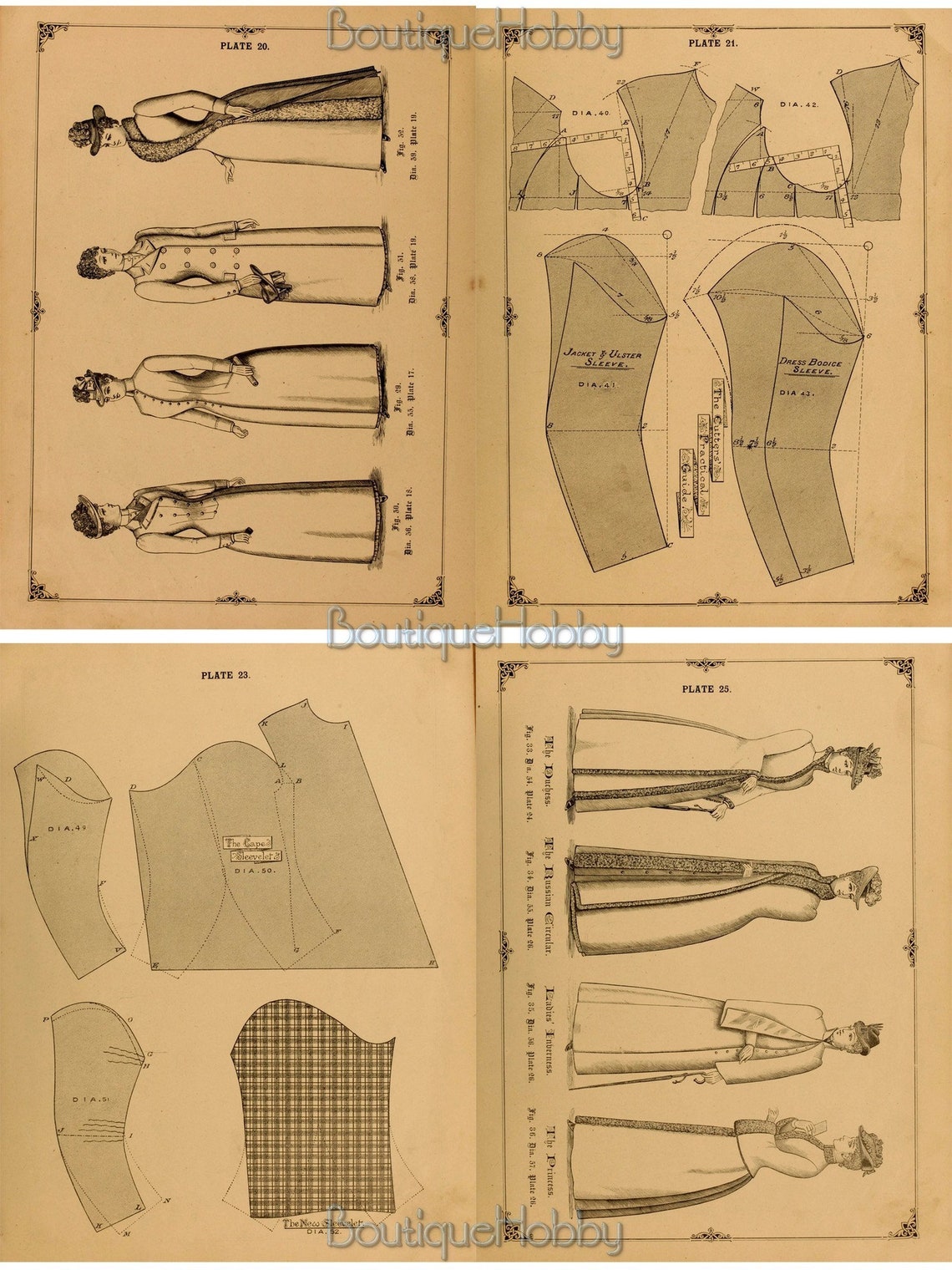 Victorian Dress Patterns,vintage Dressmaking,retro Dress Pattern - Etsy
