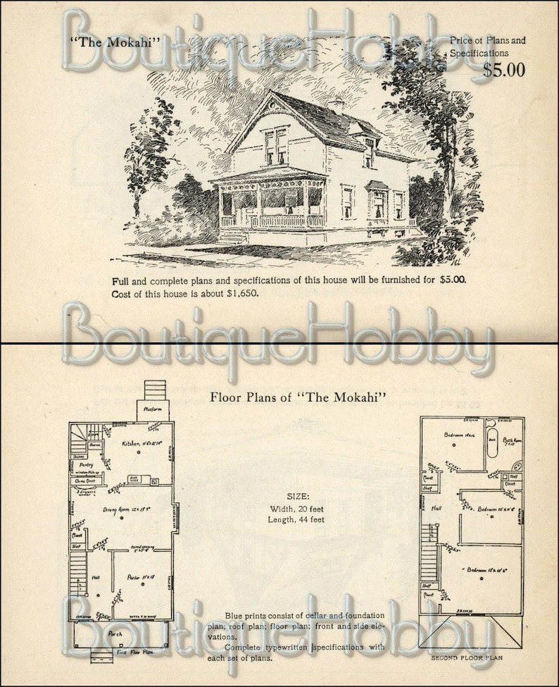 150 Victorian house diy plans,American homes perspective views and floor plans image 9