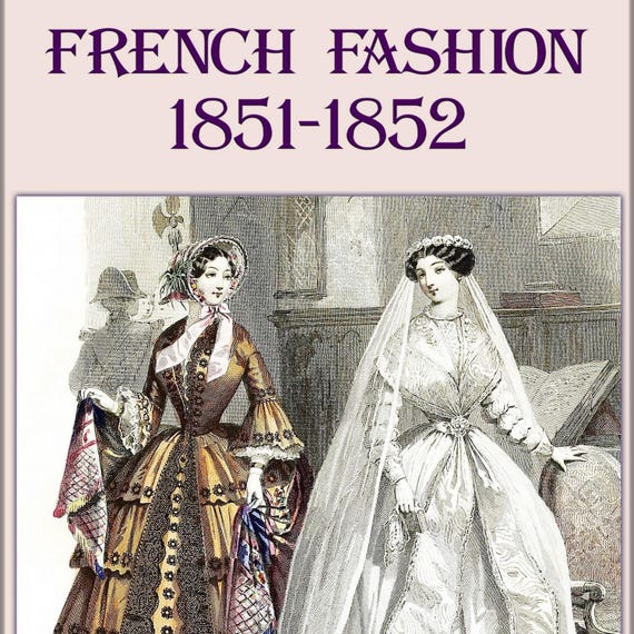 ビクトリア朝の服飾ファッションカタログ、イラスト ヴィンテージ